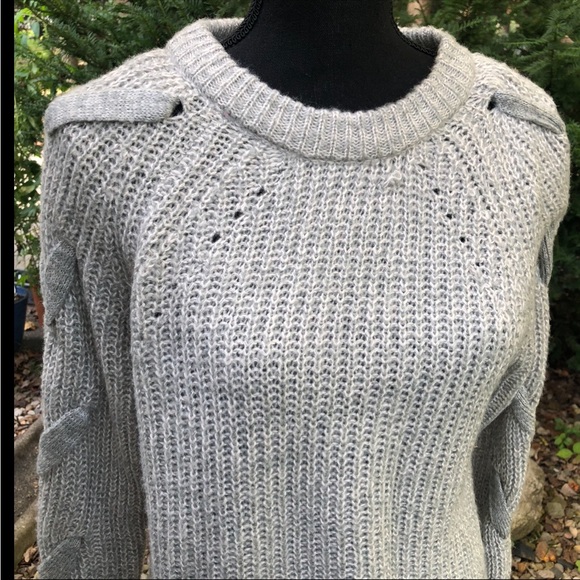 Knit Love Tree Sweater with Woven Sleeves - Picture 4 of 16